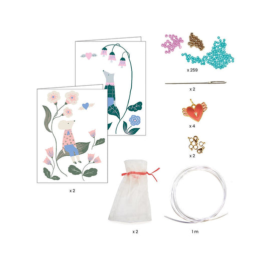 Djeco Heishi avec des coeurs TOI & MOI