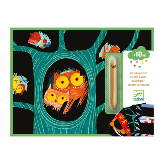 Tableaux à gratter Djeco découverte des animaux