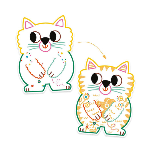 Coloriages Djeco couleurs cachées animaux