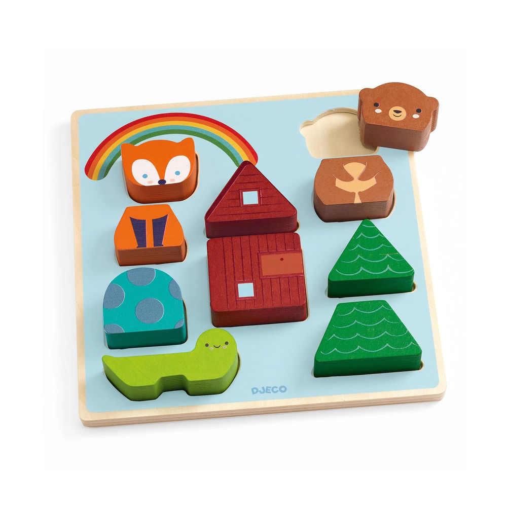 Djeco Puzzle & Match Rainbow