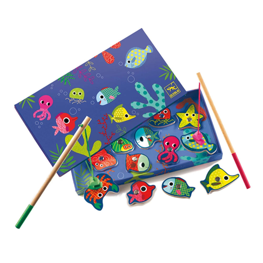 Djeco jeu magnétique Fishing Color