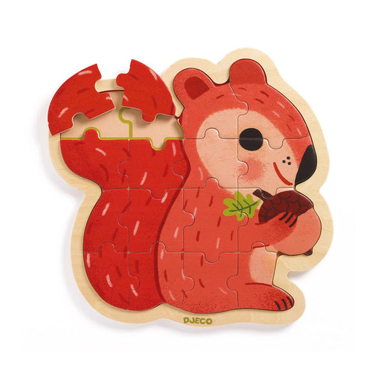 Djeco puzzle écureuil 16 pièces