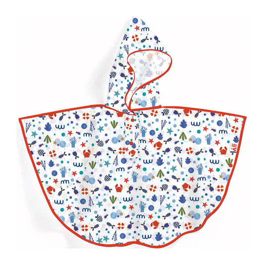Djeco poncho de pluie mer (80x46cm)