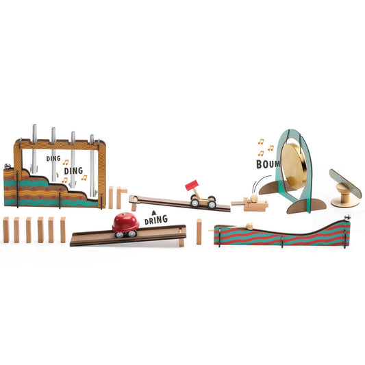 Djeco jeu de réaction en chaîne Zig & Go, 52 pièces