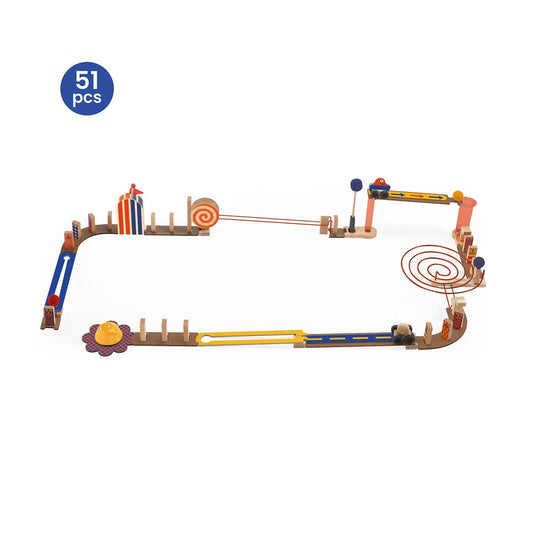 Djeco jeu de réaction en chaîne Zig & Go Junior, 51 pièces