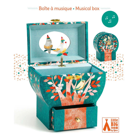 Djeco boîte à musique musicale oiseau