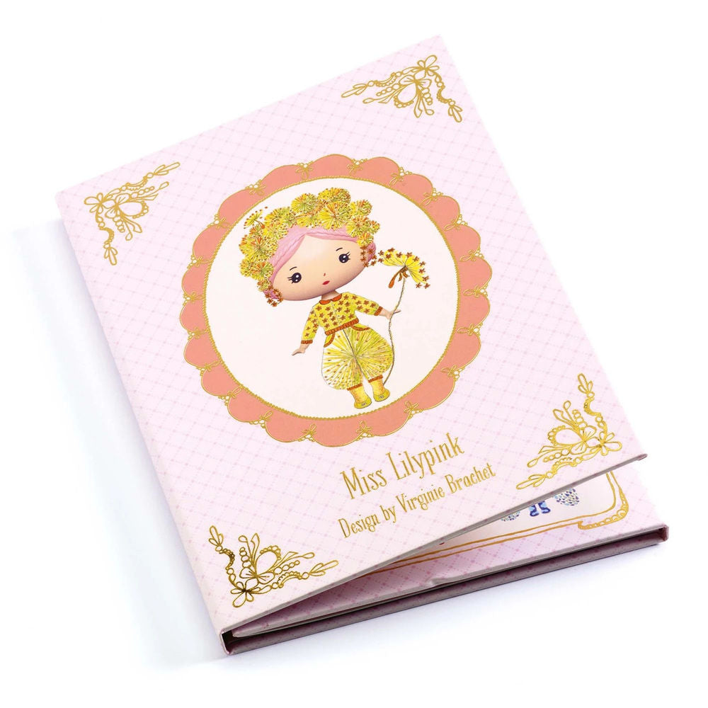 Djeco Miss Lilypink - 40 autocollants amovibles