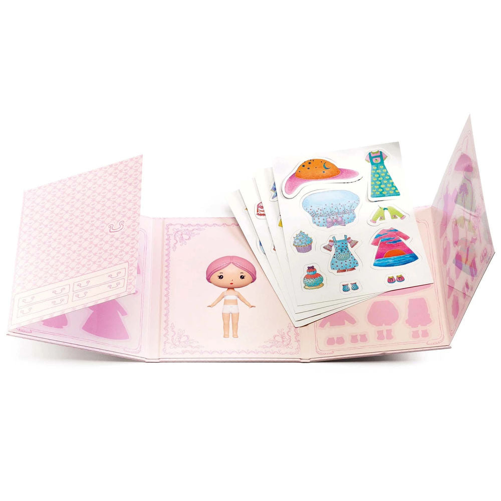 Djeco Miss Lilypink - 40 autocollants amovibles