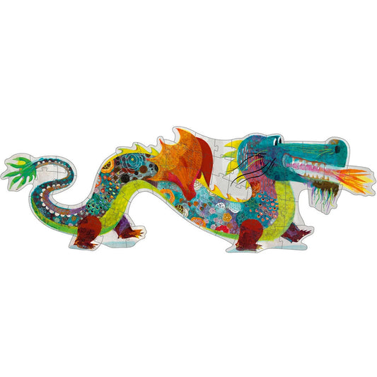 Djeco puzzle géant Léon le Dragon, 58 pièces