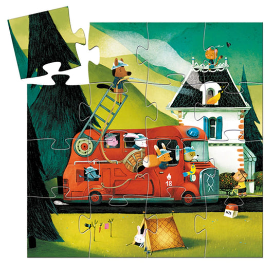 Djeco Les pompiers, 16 pièces