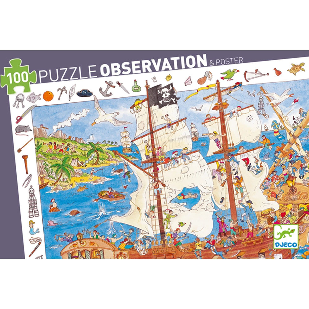 Djeco Les Pirates, 100 pièces