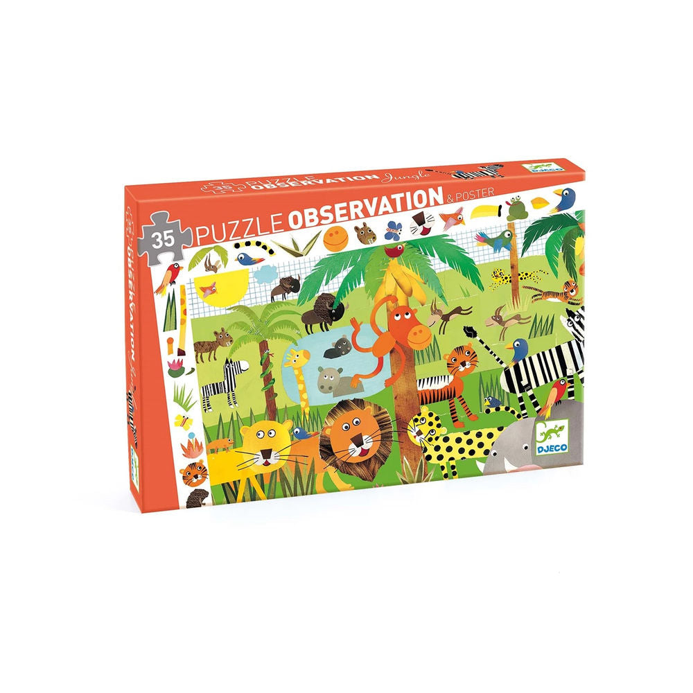 Djeco In the Jungle, 35 pieces