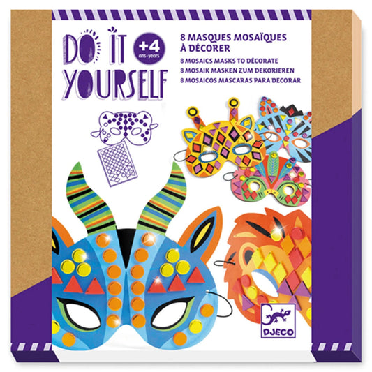 Djeco Do it Yourself - Masques Mosaïque Animaux de la Jungle