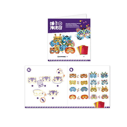 Djeco Do it Yourself - Masques Mosaïque Animaux de la Jungle