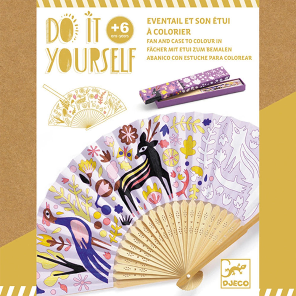Djeco DIY - Fan & case to color