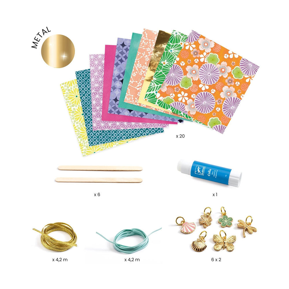 Djeco DIY - Paper beads and bracelets golden
