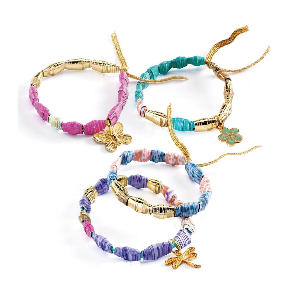 Djeco DIY - Paper beads and bracelets golden