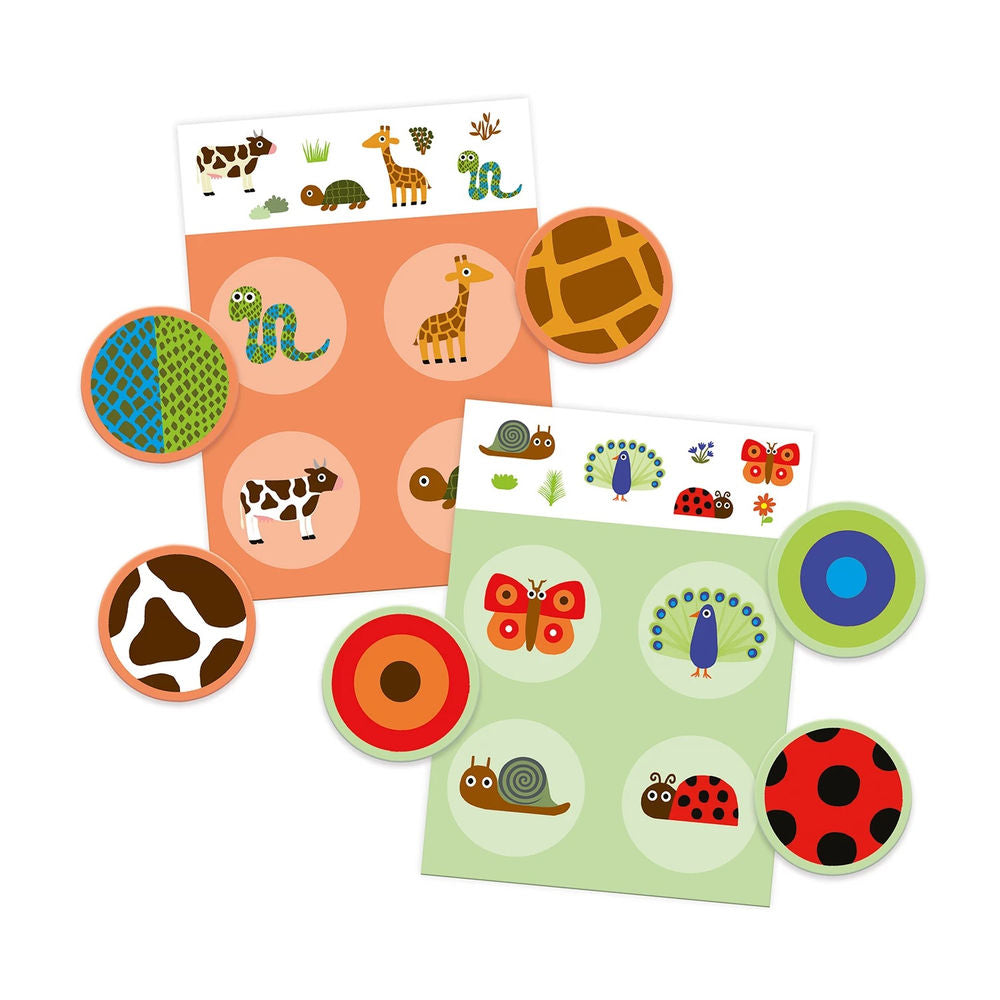 Djeco jeu d'apprentissage Lotto Plumes & Fourrure (mult)