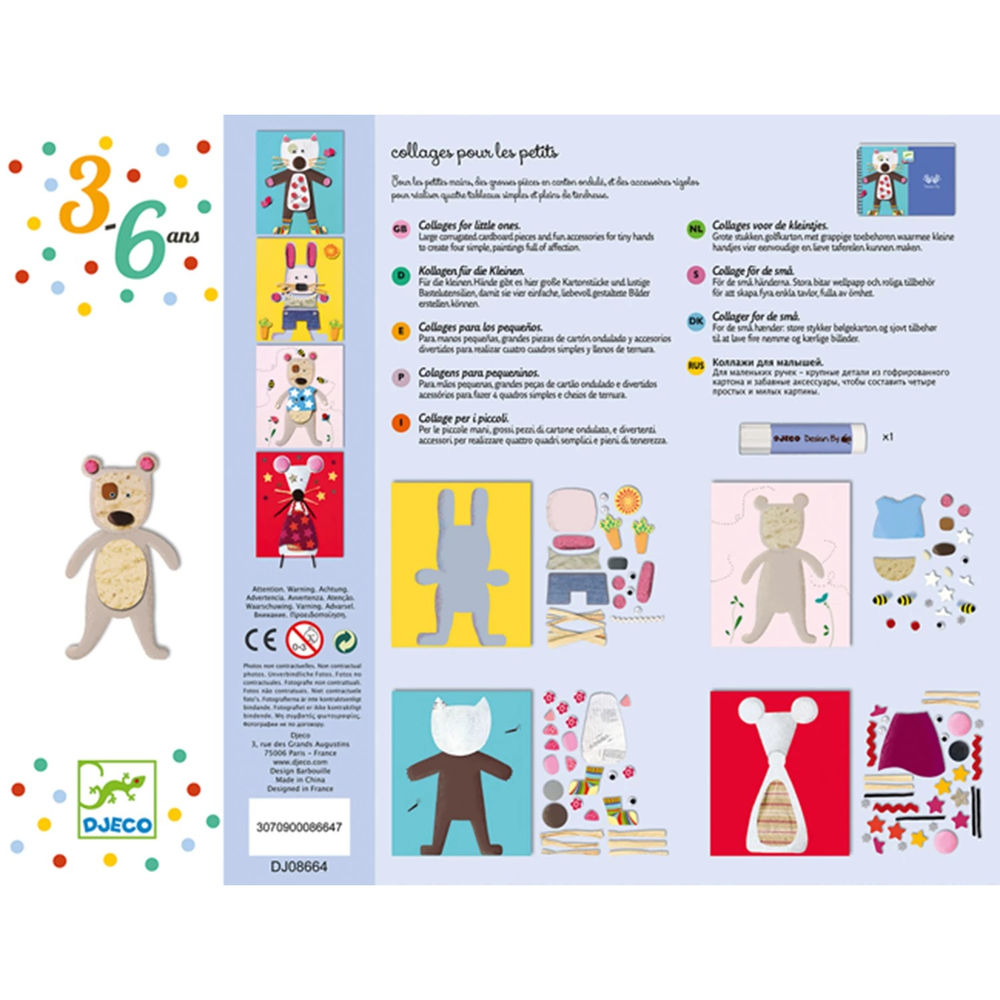 Djeco collages for the little ones