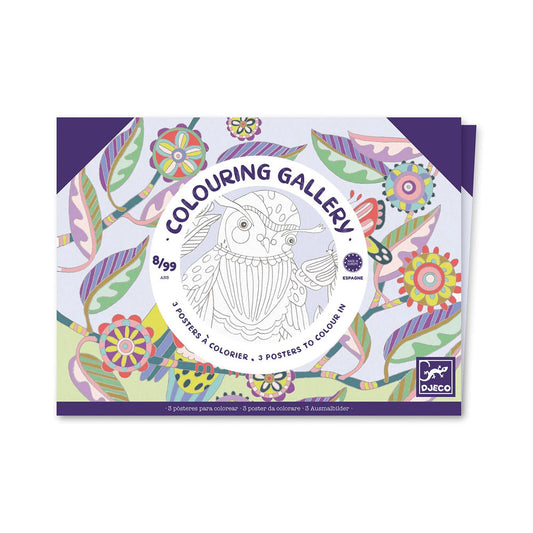 Djeco Galerie de coloriage Oiseaux