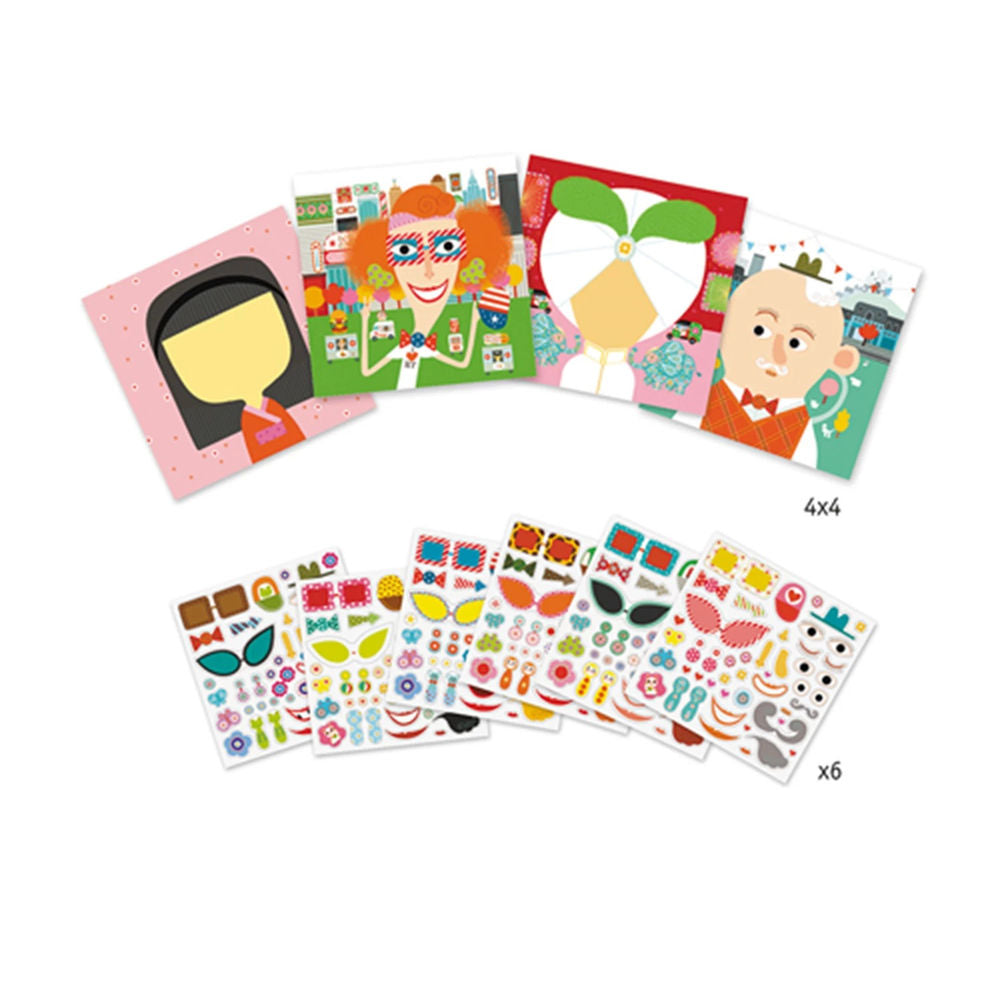 Djeco stickers and craft differences