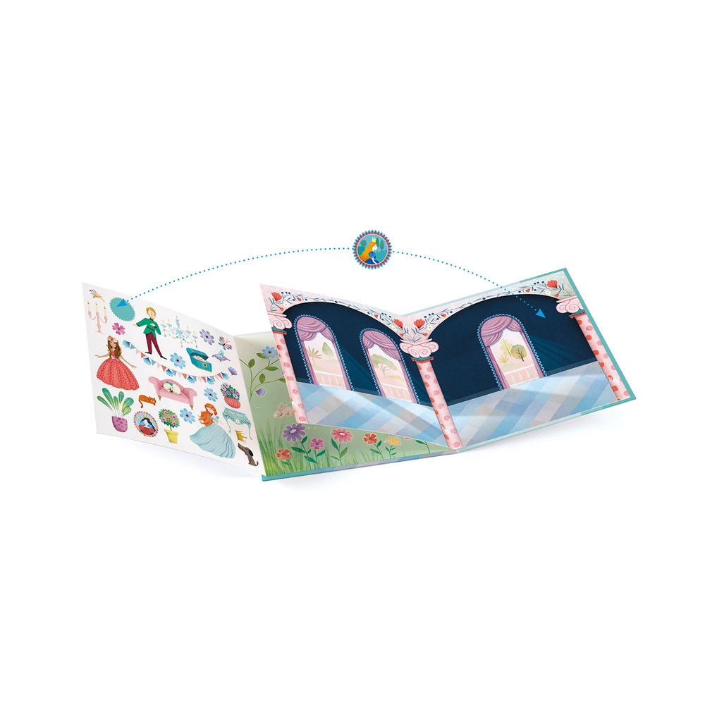 Djeco Stories with Stickers Life in the Castle