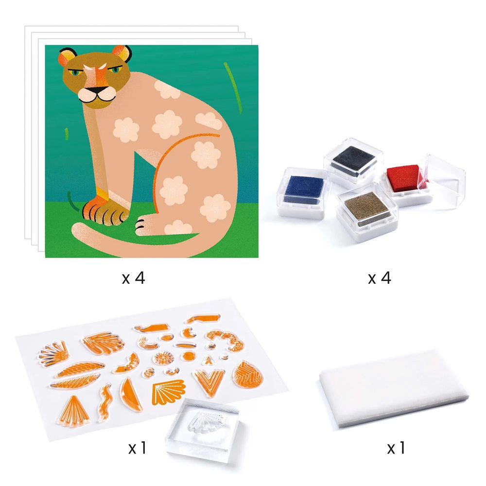 Djeco stamps patterns and animals