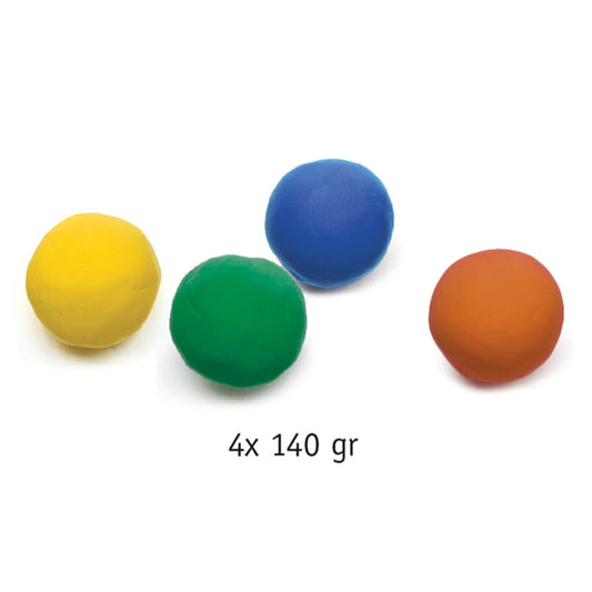 Djeco argile naturelle 4 couleurs, assorties