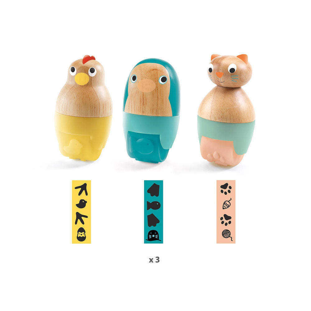 Djeco Mon tampon rouleau pâte à modeler