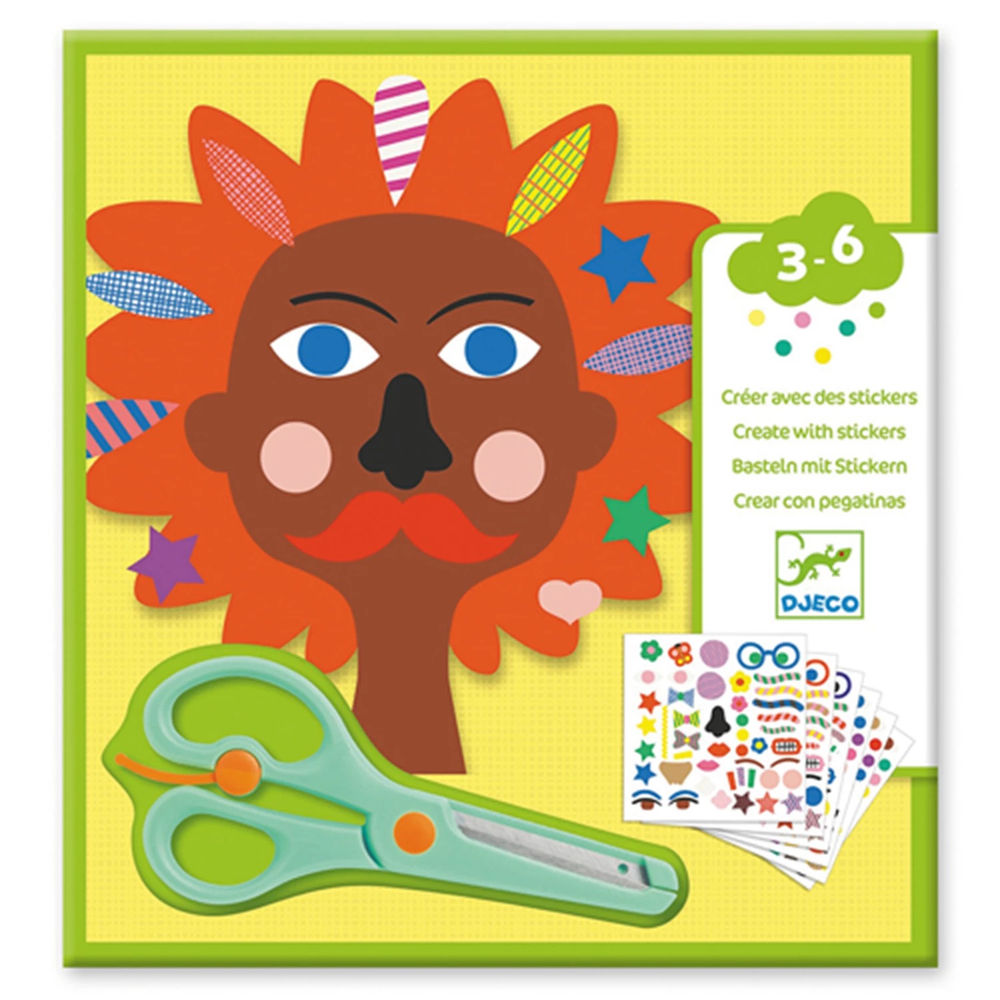 Djeco Stickers and Crafts Hairdresser