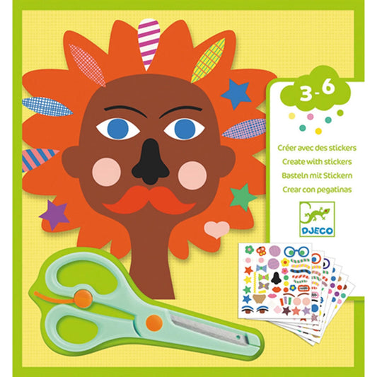 Djeco stickers et bricolages coiffeur