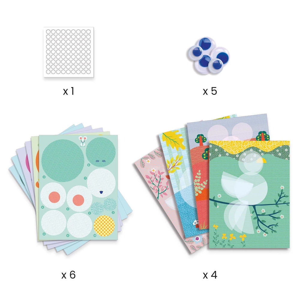 Djeco Collages Glue & Fold