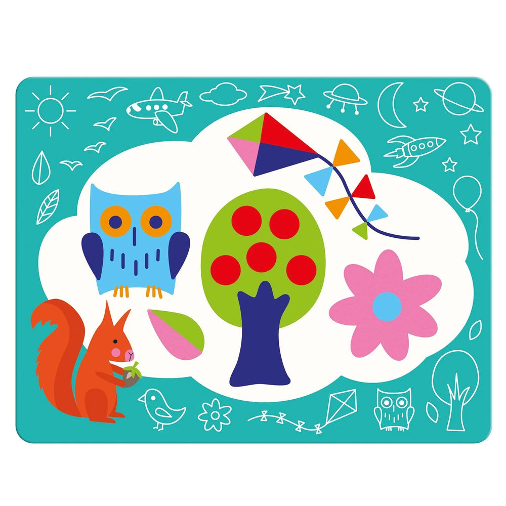 Djeco magic coloring pages magical doodles