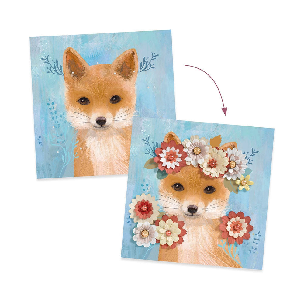 Djeco 3D Pictures Flower Wreaths