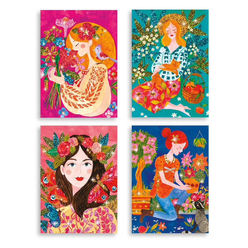 Djeco Glitter Pictures Flower Scent