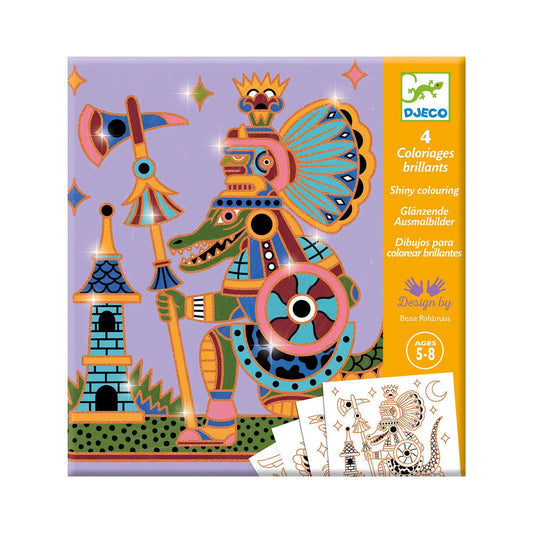 Coloriages Djeco Shiny Animal Fighter