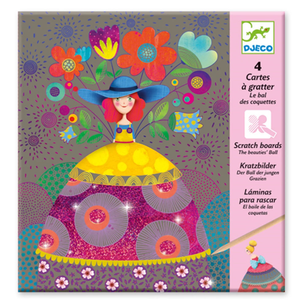 Images à gratter Djeco Le bal de beauté