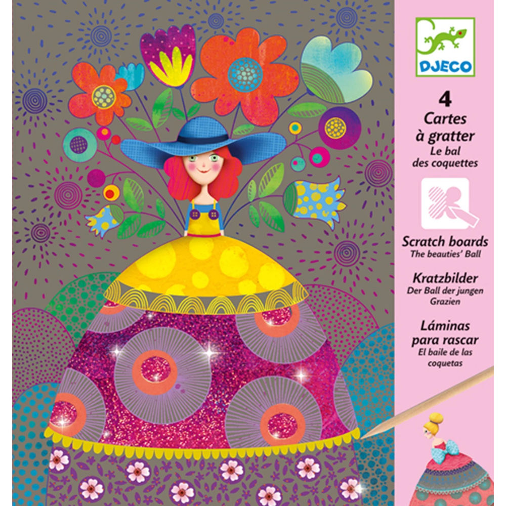 Images à gratter Djeco Le bal de beauté
