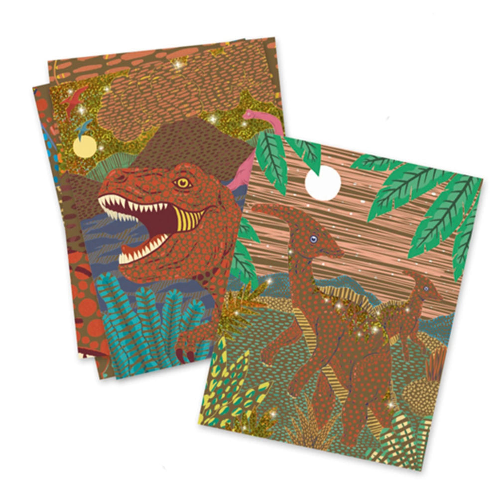 Djeco tableaux à gratter dinosaures