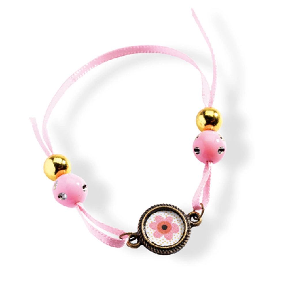 Djeco sertie de perles avec fleurs