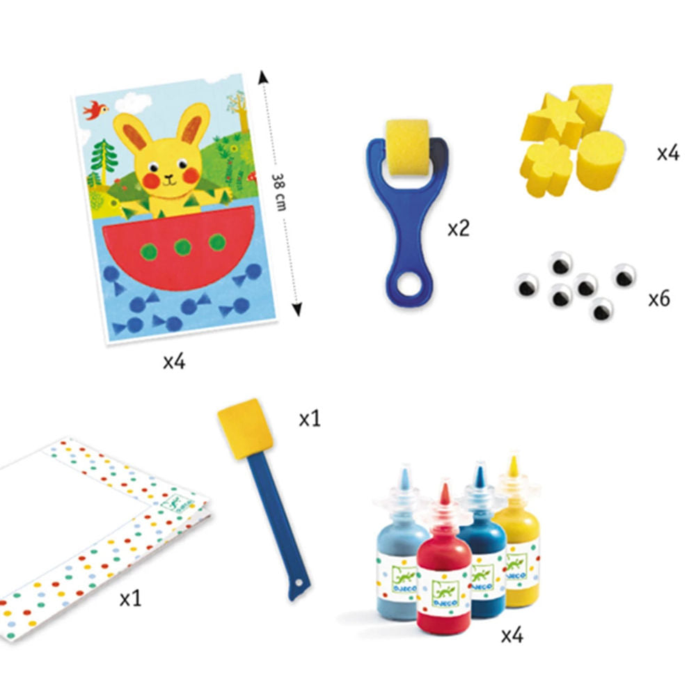 Djeco Painting with Sponge Doudou