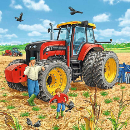 Puzzle Grosse Maschinen. 3 x 49 Teile