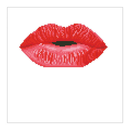 Diamond Painting Rote Lippen