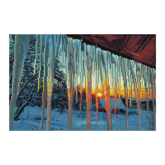 Diamond Painting Eiszapfen