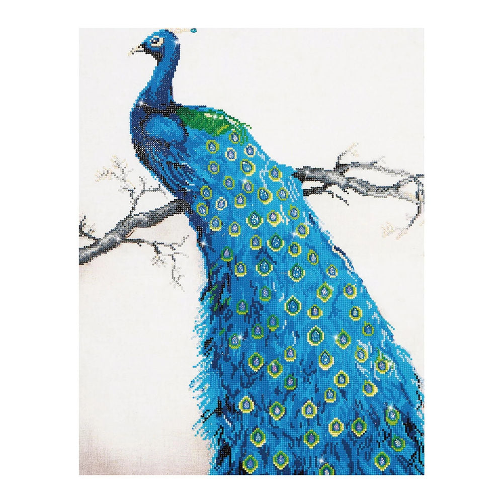 Diamond Painting Blauer Pfau
