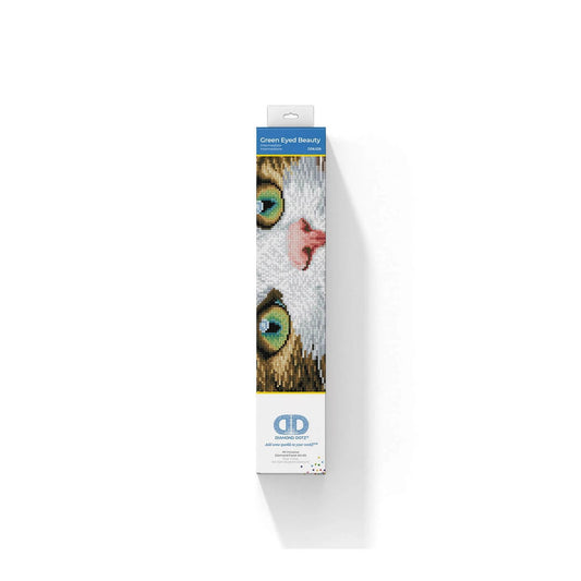 Diamond Painting Katze mit grünen Augen