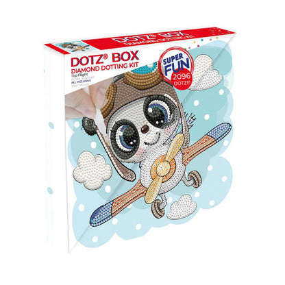Diamond Painting Panda Flugzeug