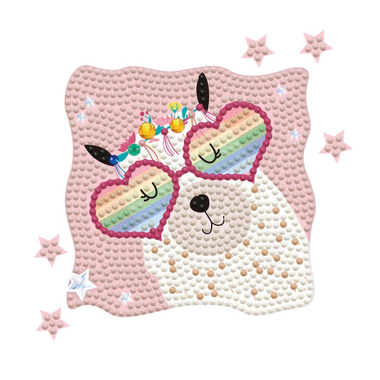 Diamond Painting Lama Regenbogen