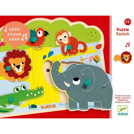 Djeco Baobab, effet sonore