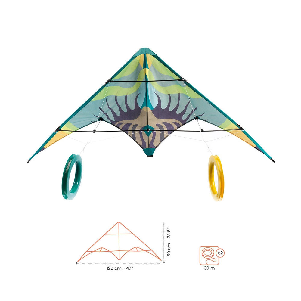 Cerf-volant acrobatique Djeco Green Wave